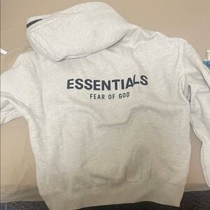 Essentials Gray Hoodie Sweater